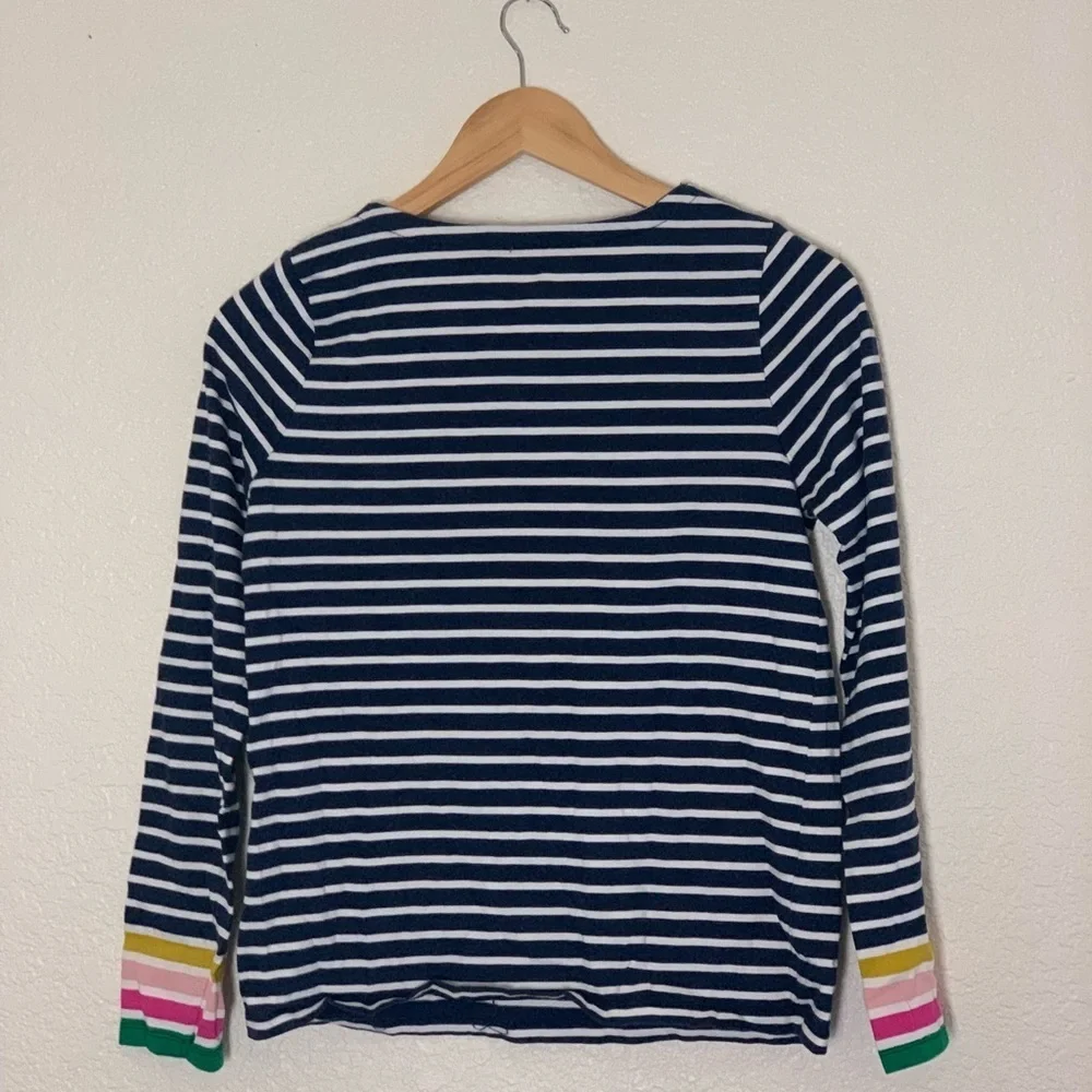 Boden | Striped 3/4 sleeves crewneck knit tee size 13/14
